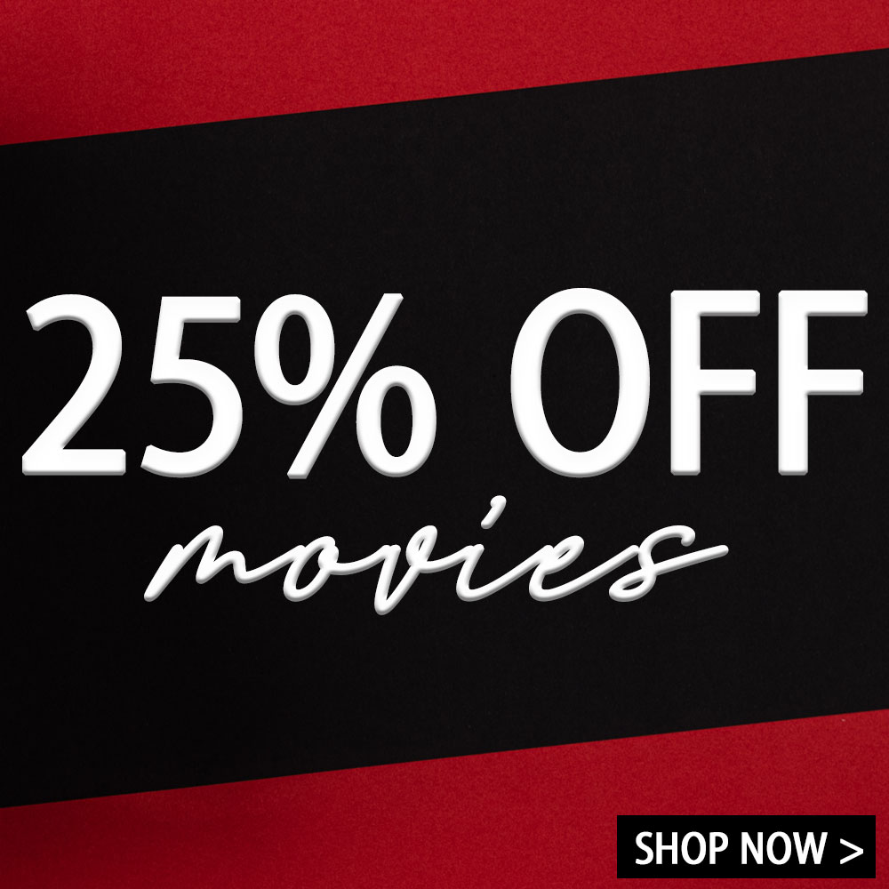 25% Off Movies on DVD, Blu-Ray & UHD