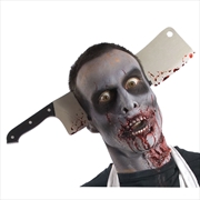 Buy Zombie Cleaver Through Head Accessory