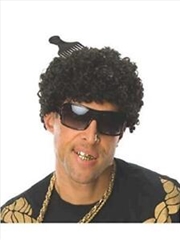 Buy Black Tight Afro Wig - Adult