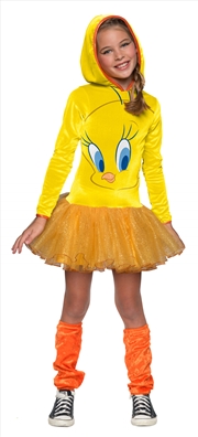 Buy Tweety Girls Hooded Costume - Size L