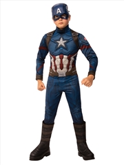 Buy Captain America Deluxe Costume - Size 3-5