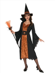 Buy Witch Orange & Black Opp Costume - Size L