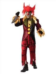 Buy Crazy Clown Costume - Size Xl