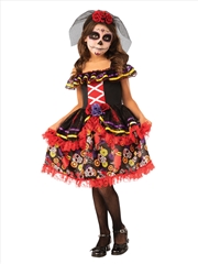 Buy Day Of The Dead Girls Costume - Size S