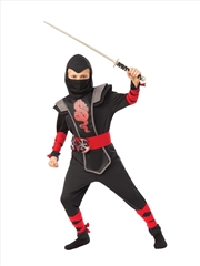 Buy Red Ninja Boy Costume - Size M