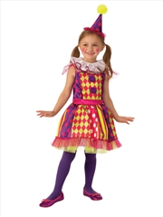 Buy Bright Clown Costume - Size L