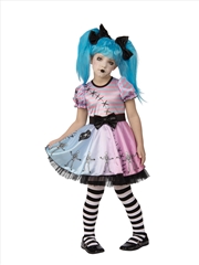 Buy Little Blue Skelly Girl Costume - Size S