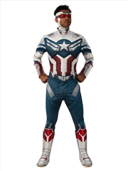 Buy Captain America Deluxe Faws Costume - Size Xl