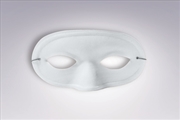 Buy Satin Domino Mask White - Adult