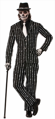 Buy Skeleton Bone Pin Stripe Suit - Size Std