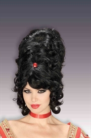 Buy Beehive Wig, Black - Adult