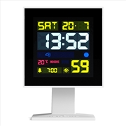 Buy Newgate Monolith Lcd Alarm Clock White