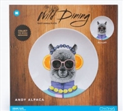 Buy Mustard – Wild Dining – Andy Alpaca Ceramic Dinner Plate