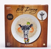 Buy Mustard – Wild Dining – Gina Giraffe Ceramic Dinner Plate