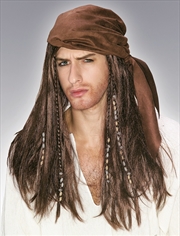 Buy Caribbean Pirate Wig - Adult