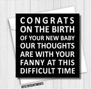 Buy Filthy Sentiments – Congrats On The Birth Card