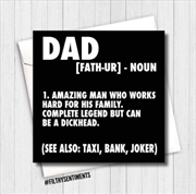 Buy Filthy Sentiments – Dad Noun Card