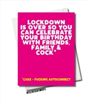 Buy Filthy Sentiments – Lockdown Cock Birthday Card