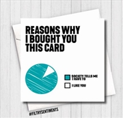 Buy Filthy Sentiments – Reasons Why Pie Chart Card