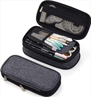 Buy Foldable Large Capacity Pencil Bag for Youth School (Grey)