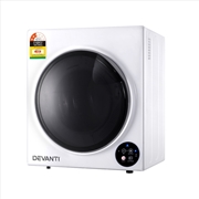 Buy Devanti 5kg Tumble Dryer Fully Auto Wall Mount Kit Clothes Machine Vented White