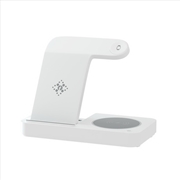 Buy Devanti 4-in-1 Wireless Charger Dock Fast Charging for Phone White