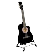 Buy Karrera 38in Pro Cutaway Acoustic Guitar with Carry Bag - Black