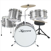 Buy Karrera Childrens 4pc Drum Kit - Silver