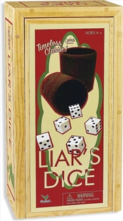 Buy Cardinal Games Liars Dice in Wood Box Retro Game