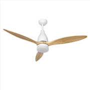 Buy Devanti 52'' Ceiling Fan LED Light Remote Control Wooden Blades Timer 1300mm