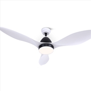 Buy Devanti Ceiling Fan Light Remote Control Ceiling Fans White 48'' 3 Blades