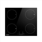 Buy Devanti Electric Induction Cooktop 60cm Ceramic 4 Zones Stove Cook Top Hot Plate