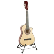 Buy Karrera 38in Pro Cutaway Acoustic Guitar with guitar bag - Natural