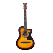 Buy Karrera 38in Pro Cutaway Acoustic Guitar with Bag Strings - Sun Burst