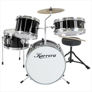 Buy Karrera Children's 4pc Drum Kit - Black