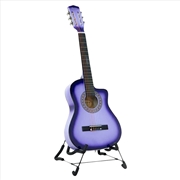 Buy Karrera 38in Pro Cutaway Acoustic Guitar with guitar bag - Purple Burst