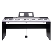 Buy Karrera 88 Keys Electronic Keyboard Piano with Stand Silver