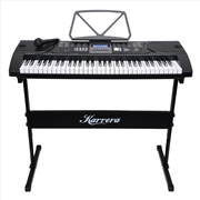 Buy Karrera 61 Keys Electronic Keyboard Piano with Stand - Black