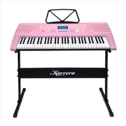 Buy Karrera 61 Keys Electronic Keyboard Piano Music with Stand - Pink