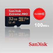 Buy SANDISK SDSQXCG-032G-GN6MA 32GB MICRO SDHC EXTREME PRO 4K , A1 V30, UHS-I/ U3, 100MB/s