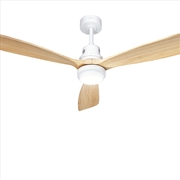 Buy Devanti 52'' Ceiling Fan LED Light Remote Control Wooden Blades Timer Fans