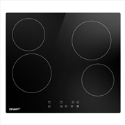 Buy Devanti Ceramic Cooktop 60cm Electric Cooker 4 Burner Stove Hob Touch Control