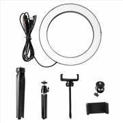 Buy 10" Dimmable LED Ring Light Tripod Stand for Phone Makeup Live Selfie