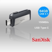 Buy SANDISK ULTRA 64GB SDDDC2-064G Dual USB Drive Type-C 3.1