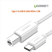 Buy Ugreen Type C to USB-B Cable White 1.5M 40417