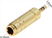 Buy 3.5mm male to 6.35mm 1/4" STEREO Female Audio Adapter Converter Gold Plated