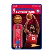 Buy NBA - Joel Embiid Philadelphia 76ers Red Stat Supersports ReAction 3.75" Action Figure