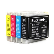 Buy Compatible Premium Ink Cartridges LC57 / LC37  Bundle  - Set of 4 (Bk/C/M/Y) - for use in Brother Pr