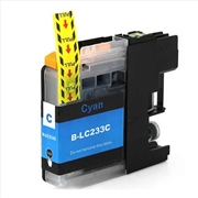 Buy Compatible Premium Ink Cartridges LC233C  Cyan Cartridge  - for use in Brother Printers