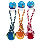 Buy Chompers Dog Toy Rope/w ball 42cm-(1pc Random Colour)